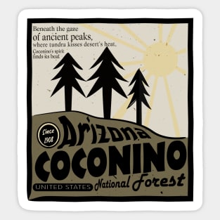 coconino national forest arizona Sticker